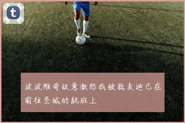 波波维奇故意激怒我被裁麦迪已在前往圣城的航班上